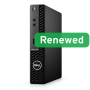 DELL Renewed Grade B , OptiPlex 3090 , Intel Core i5 , i5‑10500T , 8 GB , NVMe SSD , 256 GB , Intel UHD Graphics , Windows 11 Pro