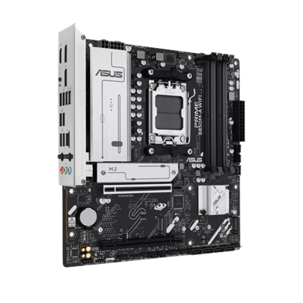 Asus PRIME B850M-A WIFI , Processor family AMD , Processor socket AM5 , DDR5 , Supported hard disk drive interfaces SATA, M.2 , Number of SATA connectors 4