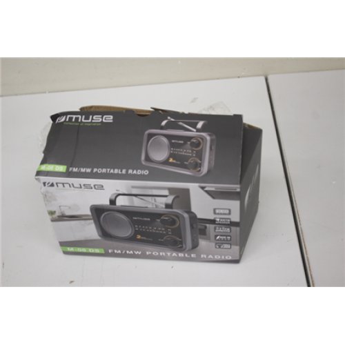 SALE OUT. Muse M-06DS 2-bands portable radio Muse , M-06DS , AUX in , Grey , 2-bands portable radio , DAMAGED PACKAGING, SCRATCHES