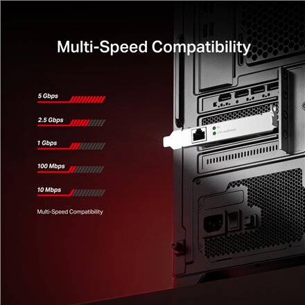 TP-LINK PCIe 3.1 Slot to 5 Gigabit Network Adapter , TX301