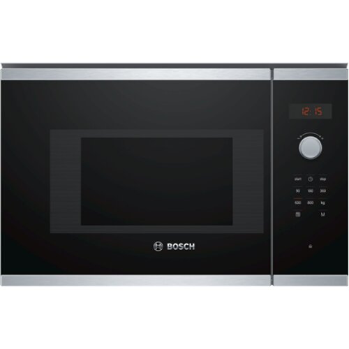 Bosch , Microwave Oven , BFL523MS0 , Built-in , 20 L , 800 W , Stainless steel/Black