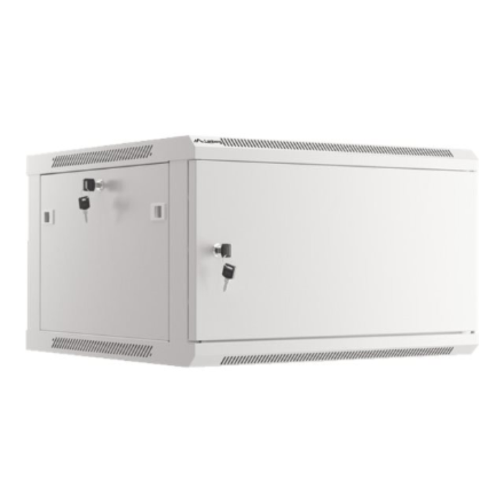 Lanberg , Rack cabinet 19 wall-mount 12U/600x450 for self-assembly with metal door (flat pack) , WF01-6412-00S , Grey