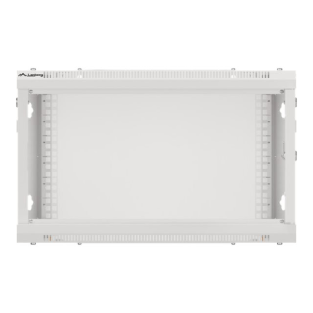 Lanberg , Rack cabinet 19 wall-mount 12U/600x450 for self-assembly with metal door (flat pack) , WF01-6412-00S , Grey