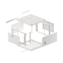 Lanberg , Rack cabinet 19 wall-mount 12U/600x450 for self-assembly with metal door (flat pack) , WF01-6412-00S , Grey
