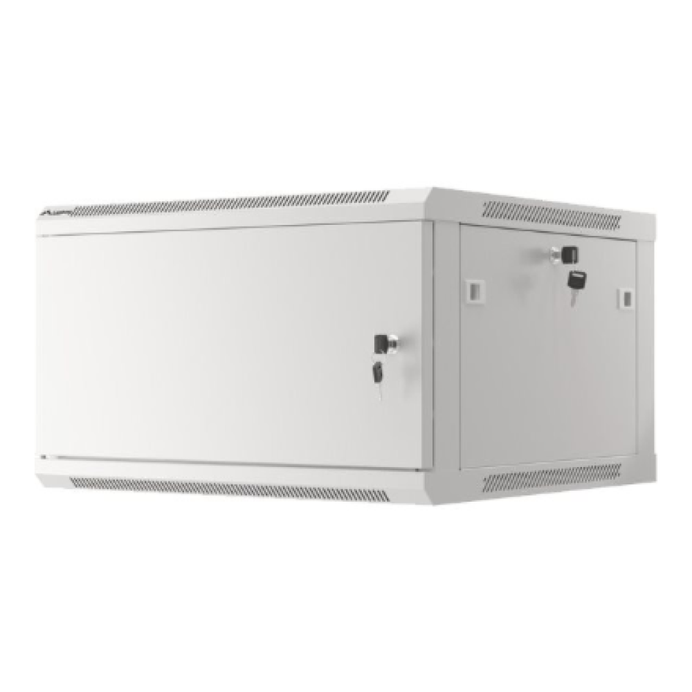 Lanberg , Rack cabinet 19 wall-mount 12U/600x450 for self-assembly with metal door (flat pack) , WF01-6412-00S , Grey