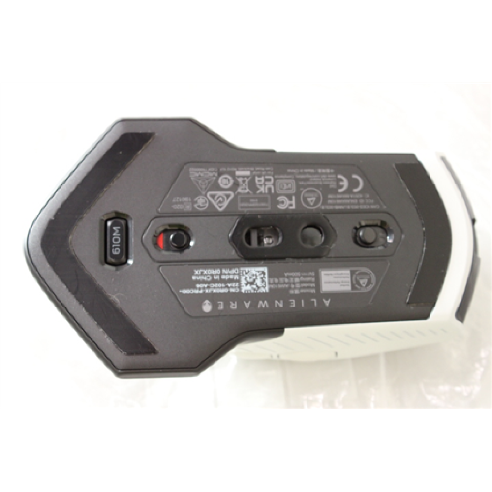 SALE OUT. Dell Mouse Alienware 610M Wired / Wireless Gaming Mouse - AW610M (Lunar Light), UNPACKED, USED, SCRATCHED ON BACK , Dell , Alienware , AW610M , Wireless wired optical , Gaming Mouse , Lunar Light , UNPACKED, USED, SCRATCHED ON BACK , 2 year(s)