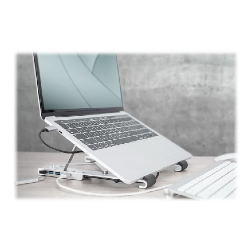 Digitus , Variable Notebook Stand with integrated USB-C Hub, 5 Port , DA-90424