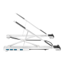Digitus , Variable Notebook Stand with integrated USB-C Hub, 5 Port , DA-90424
