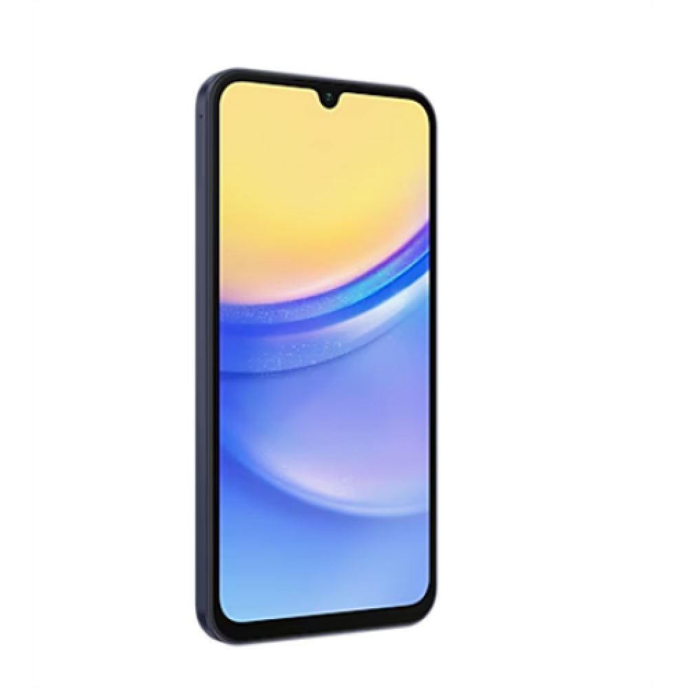 Samsung , Galaxy , A15 (A156) , Blue Black , 6.5 , 1080 x 2340 pixels , Mediatek , Dimensity 6100+ (6 nm) , Internal RAM 4 GB , 128 GB , Dual SIM , Nano-SIM , 4G , 5G , Main camera resolution 50+5+2 MP , Secondary camera resolution 13 MP , Android , 14