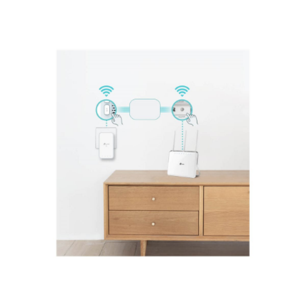 TP-Link TL-WPA7517 KIT Powerline Kit 1x10/100/1000 port, 2.4GHz&5GHz, 1000Mbps, Wall Plugged , TP-LINK , Gigabit Powerline Kit , TL-WPA7517 , 10/100/1000 Mbit/s , Ethernet LAN (RJ-45) ports 1+1 , 802.11ac , 2GHz/5GHz , Wi-Fi data rate (max) 300+433 Mb