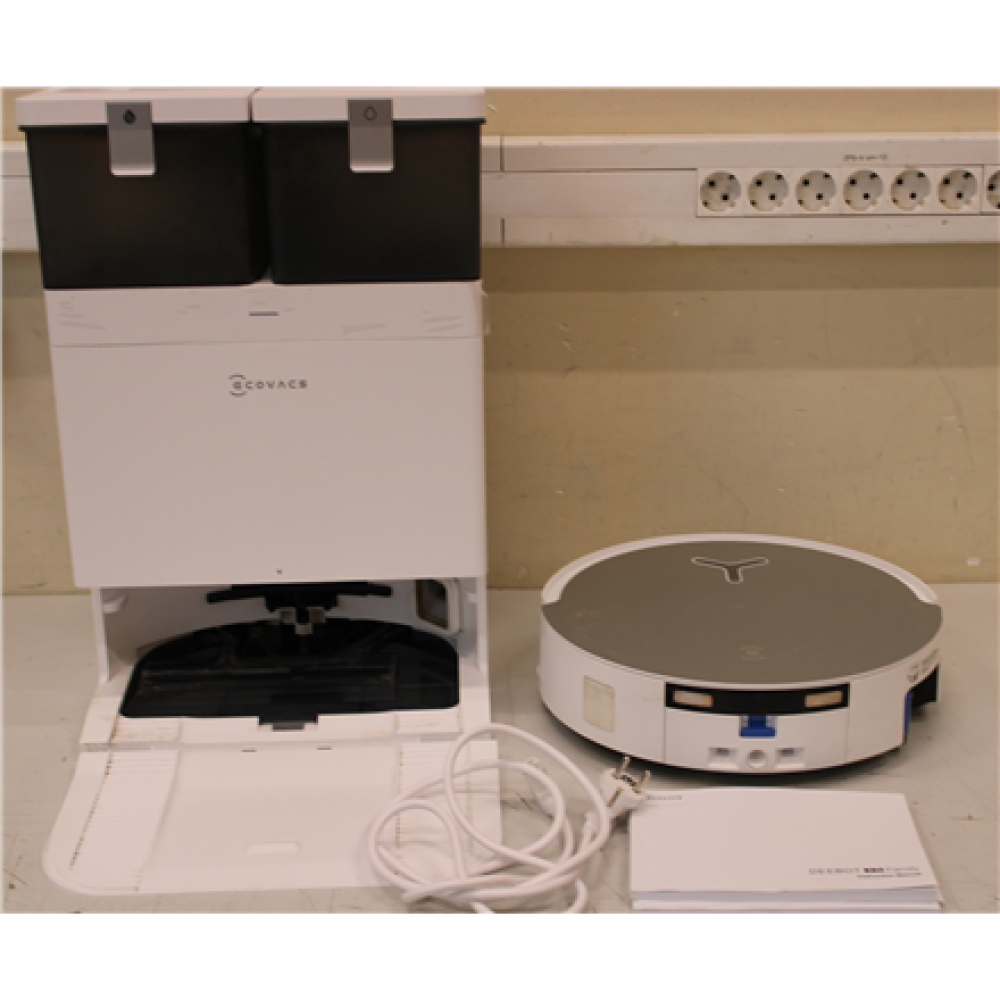 SALE OUT. Ecovacs DEEBOT X8 OMNI Vacuum cleaner, Robot, Wet&Dry, 18000Pa, TruEdge 2.0, AIVI 3D 3.0, YIKO-GPT, White+Auto-empty station , Ecovacs , Robotic Vacuum Cleaner , DEEBOT X8 OMNI , Wet&Dry , Lithium-Ion , 5200 mAh , Dust capacity 0.22 L , 