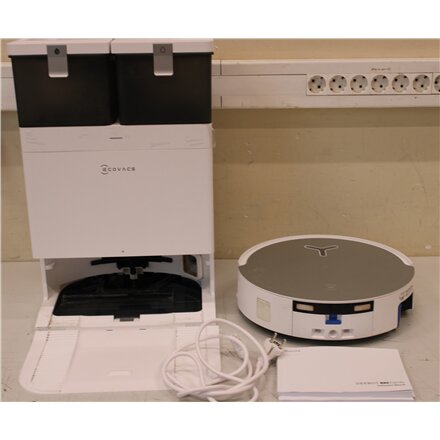 SALE OUT. Ecovacs DEEBOT X8 OMNI Vacuum cleaner, Robot, Wet&Dry, 18000Pa, TruEdge 2.0, AIVI 3D 3.0, YIKO-GPT, White+Auto-empty station , Ecovacs , Robotic Vacuum Cleaner , DEEBOT X8 OMNI , Wet&Dry , Lithium-Ion , 5200 mAh , Dust capacity 0.22 L , 