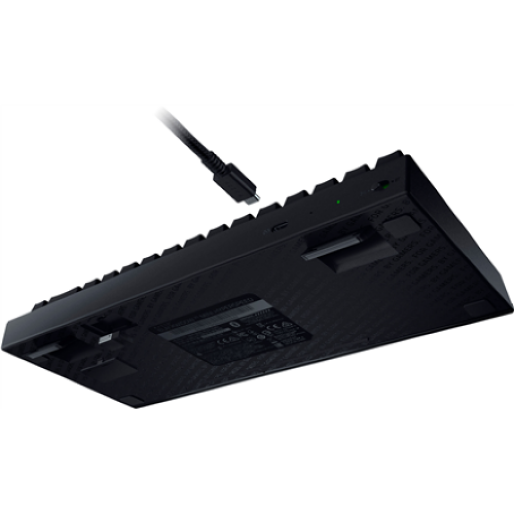Razer Mechanical Gaming keyboard BlackWidow V3 Mini HyperSpeed Gaming keyboard Razer Chroma RGB customizable backlighting with 16.8 million color options; 1000 Hz Ultrapolling; 65% Form Factor RGB LED light US Wireless Black Wireless connection Yellow Swi