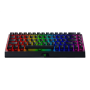 Razer Mechanical Gaming keyboard BlackWidow V3 Mini HyperSpeed Gaming keyboard Razer Chroma RGB customizable backlighting with 16.8 million color options; 1000 Hz Ultrapolling; 65% Form Factor RGB LED light US Wireless Black Wireless connection Yellow Swi