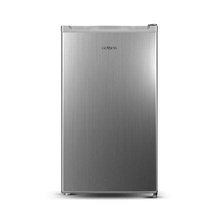 Goddess Refrigerator , GODRSE085GS8SSE , Energy efficiency class E , Free standing , Larder , Height 85 cm , Fridge net capacity 90 L , 39 dB , Silver