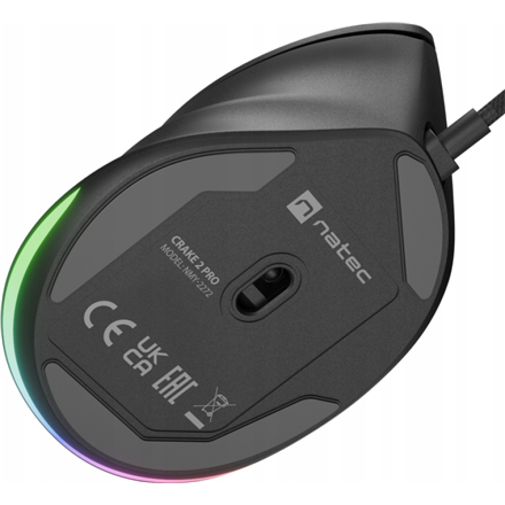 Natec Mouse , Natec Crake 2 Pro , Wired , Black