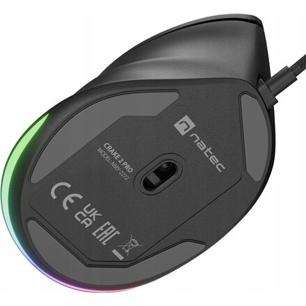 Natec , Mouse , Crake 2 Pro , Wired , Black