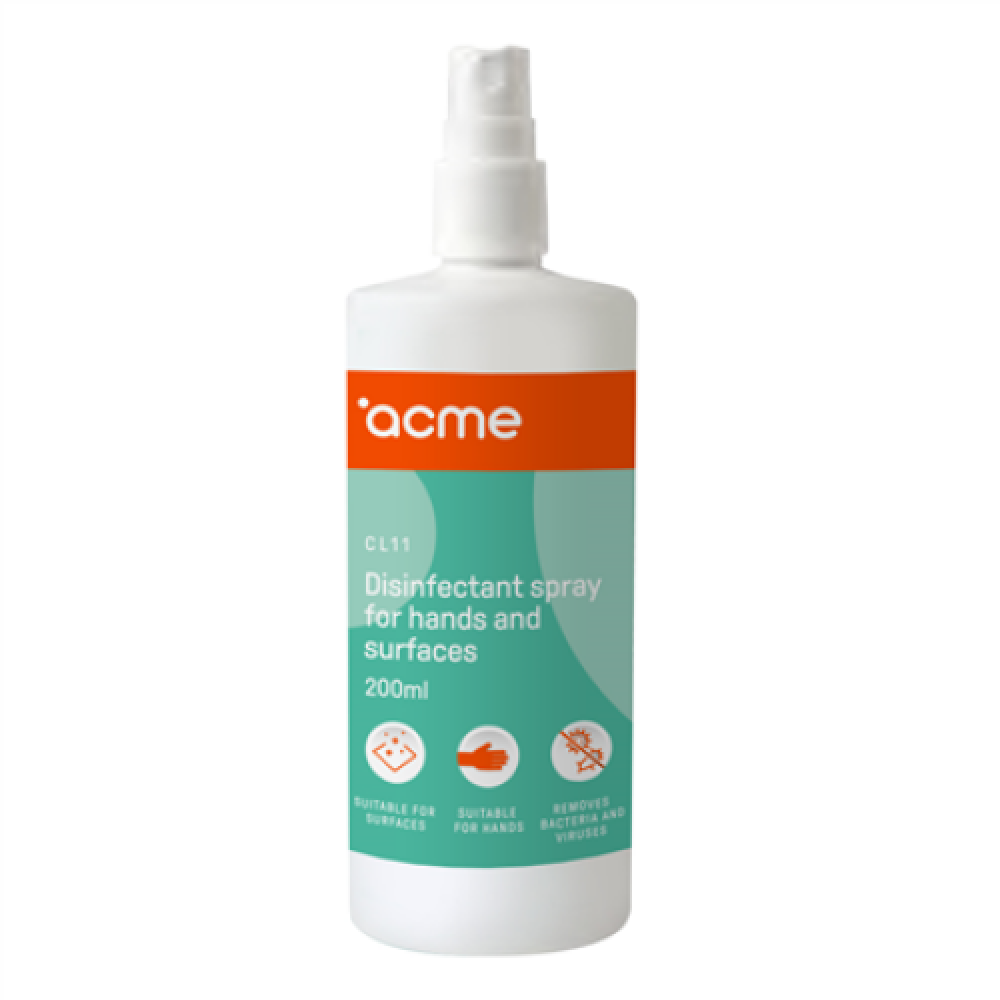 Acme CL11 Disinfectant Cleaning Spray for Hand and Surface, 200 ml
