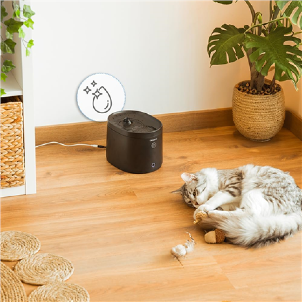 Cecotec Smart Pet Fountain , Pumba 2500 Refresh , Capacity 2.5 L , Black