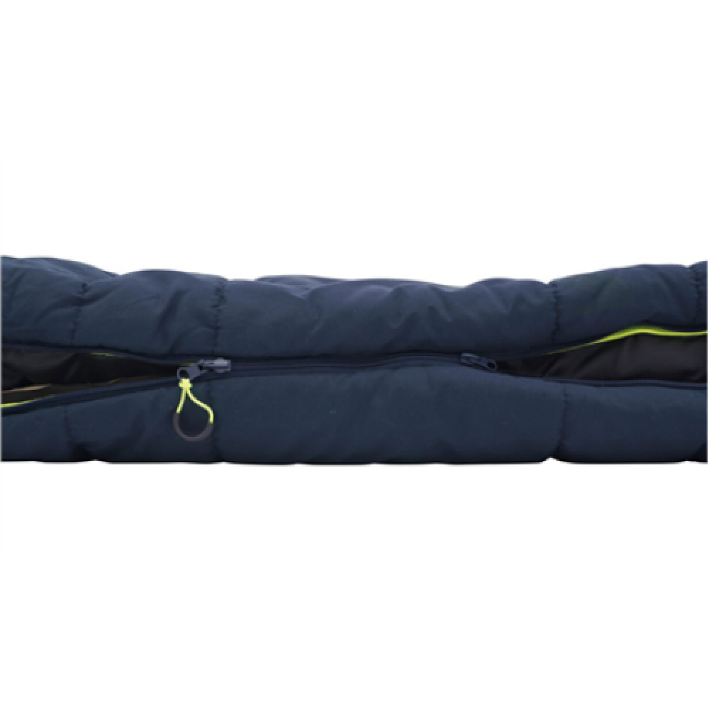 Outwell Camper Lux R, Sleeping Bag, 235 x 90 cm, 2 way open - auto lock, L-shape, Deep Blue