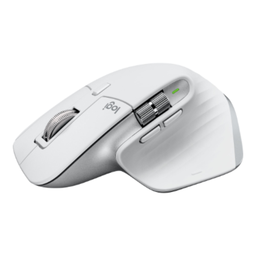 Logitech Mouse , MX MASTER 3S , Wireless , Bluetooth, 2.4GHz , Pale Gray
