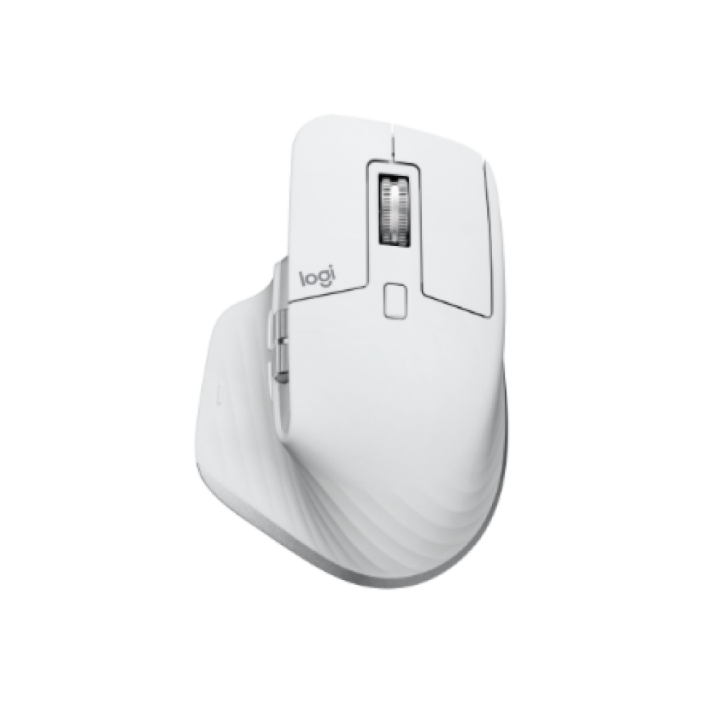 Logitech Mouse , MX MASTER 3S , Wireless , Bluetooth, 2.4GHz , Pale Gray
