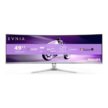 Philips , Gaming Monitor , 49M2C8900/00 , 48.9 , 32:9 , 240 Hz , 0.03 ms , 5120 x 1440 pixels , 450 cd/m² , HDMI ports quantity 2