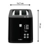 TEFAL Toaster , TT6408 , Power 850 W , Number of slots 2 , Housing material Plastic , Black