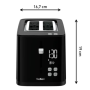 TEFAL Toaster , TT6408 , Power 850 W , Number of slots 2 , Housing material Plastic , Black