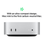 Apple Mac mini Apple M4 10C CPU, 10C GPU/16GB/256GB SSD , Apple