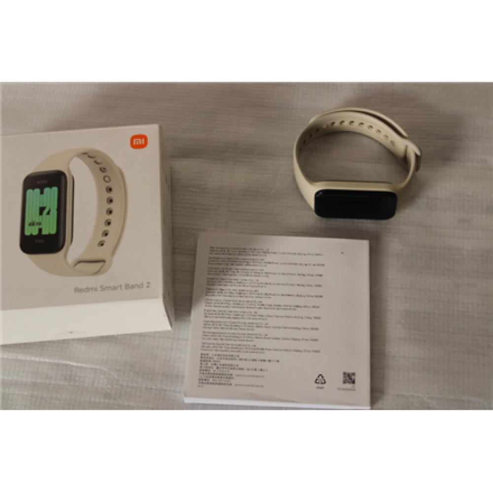 SALE OUT. Redmi Smart Band 2 Ivory , Xiaomi Redmi , Smart Band 2 , Fitness tracker , Touchscreen , Heart rate monitor , Waterproof , Bluetooth , USED, MISSING CHARGER , Ivory