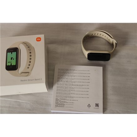 SALE OUT. Xiaomi Redmi , Smart Band 2 , Fitness tracker , Touchscreen , Heart rate monitor , Waterproof , Bluetooth , USED, MISSING CHARGER , Ivory