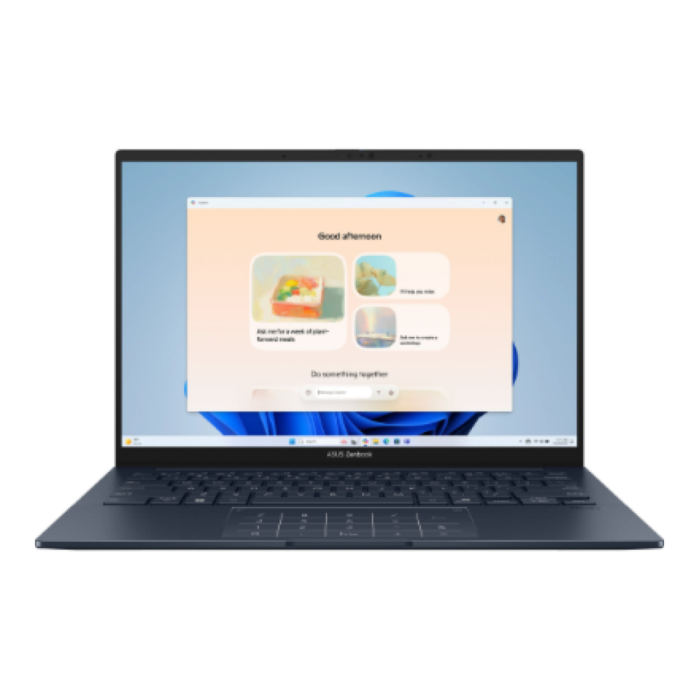 Asus Zenbook 14 UX3405CA-SU1294W , Ponder Blue , 14 , OLED , Touchscreen , 3K , 2880 x 1800 pixels , Glossy , Intel Core Ultra 7 , 255H , 32 GB , LPDDR5X , Solid-state drive capacity 1000 GB , Intel Arc Graphics , Windows 11 Home , 802.11be , Bluetooth ve