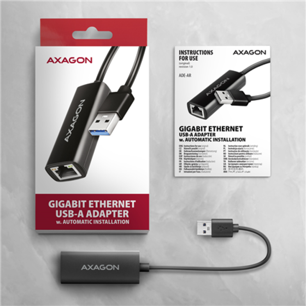AXAGON , ADE-AR USB-A Gigabit Ethernet Adapter