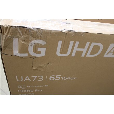 SALE OUT. LG 65UA73003LA , 65 , Smart TV , webOS 25 , UHD , DAMAGED PACKAGING,SCRATCHED FRAME