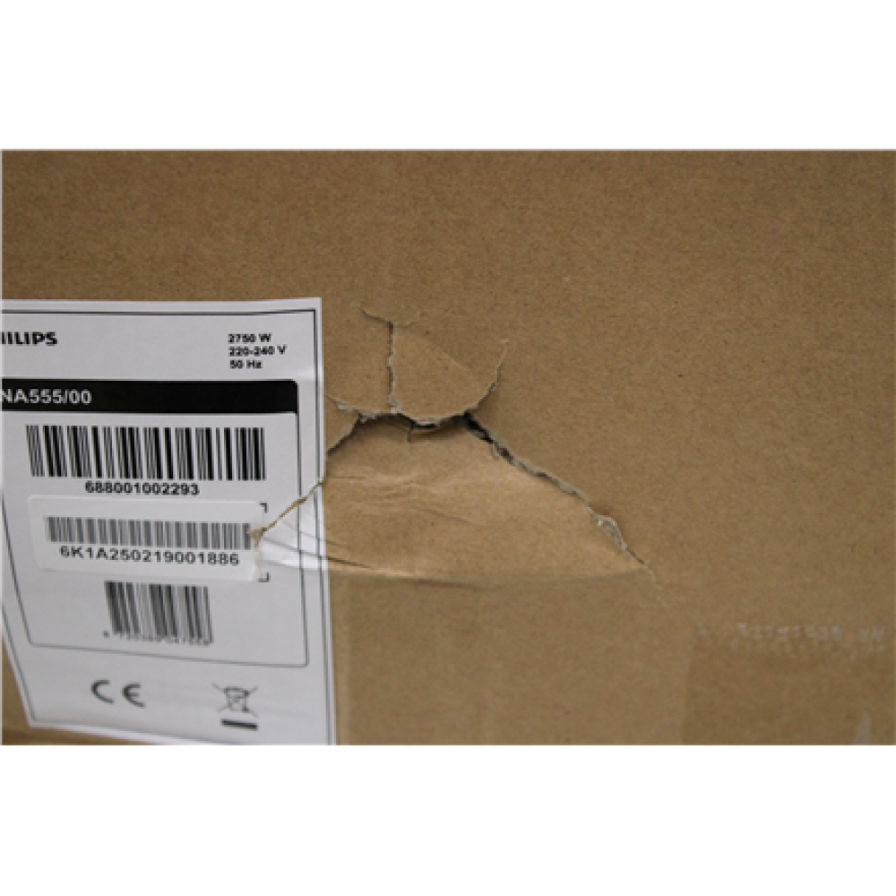 SALE OUT. Philips Dual Basket Airfryer , NA555/00 5000 series , Power 2750 W , Capacity 9 L , RapidAir Plus , Silver , DAMAGED PACKAGING