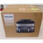 SALE OUT. Philips Dual Basket Airfryer , NA555/00 5000 series , Power 2750 W , Capacity 9 L , RapidAir Plus , Silver , DAMAGED PACKAGING