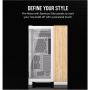 Corsair Dual Chamber PC Case , 6500X , White/Bamboo wood , Mid Tower , Power supply included No