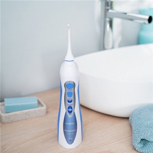 Panasonic , Oral irrigator , EW1211W845 , Cordless , 130 ml , Number of heads 1 , White/ blue