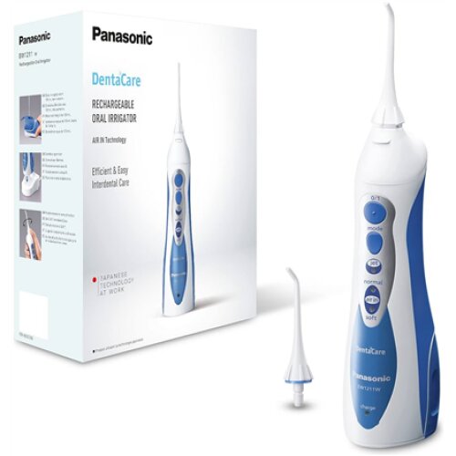 Panasonic , Oral irrigator , EW1211W845 , Cordless , 130 ml , Number of heads 1 , White/ blue