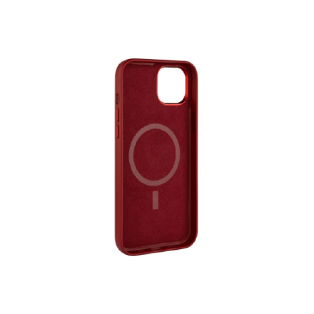 Fixed MagLeather , Back cover , Apple , iPhone 16 , Leather , Red