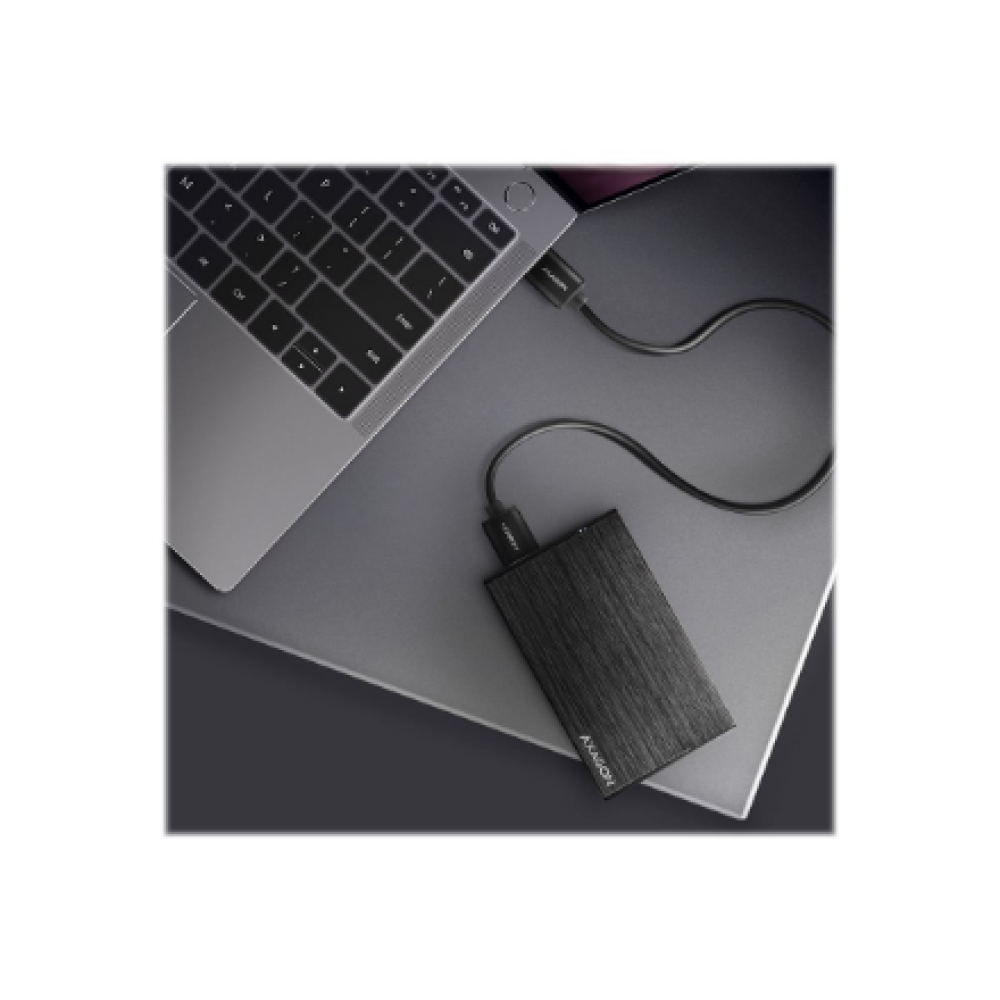 AXAGON , A compact aluminum USB 3.2 Gen 1 - SATA 6G external box designed for 2.5 SSD/HDD , EE25-XA6