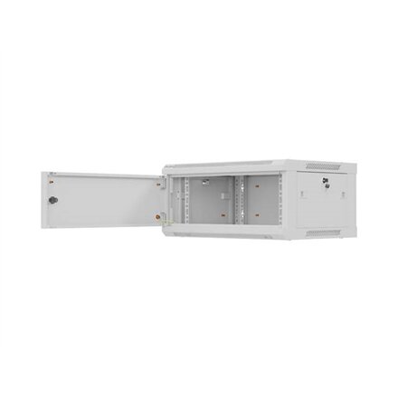 Lanberg Wall mounted installation cabinet 19 4U 600X450 , WF01-6404-00S , Gray