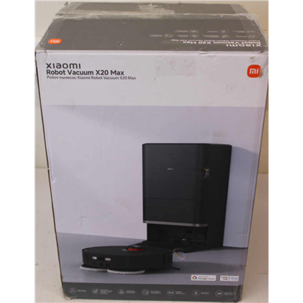 SALE OUT. Xiaomi Robot Vacuum , X20 Max EU , Wet&Dry , 5200 mAh , 8000 Pa , Black , REFURBISHED, USED, DIRTY, SCRATCHED
