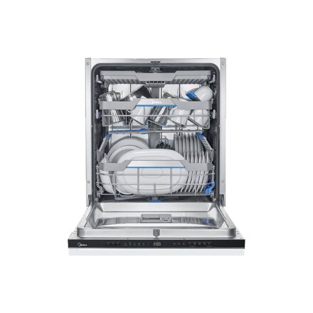 Midea Dishwasher , MDWEB1403MB-WS , Built-in , Width 60 cm , Number of place settings 14 , Number of programs 9 , Energy efficiency class C , Display , White