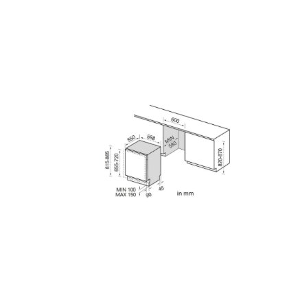 Midea Dishwasher , MDWEB1403MB-WS , Built-in , Width 60 cm , Number of place settings 14 , Number of programs 9 , Energy efficiency class C , Display , White