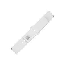 Fixed , Sporty Strap Set with Quick Release 20mm for Smartwatch , 160-235 mm , White , Silicone