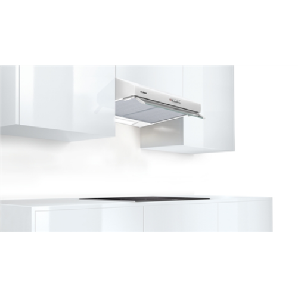Bosch , Hood , DUL63CC20 Series 4 , Energy efficiency class D , Conventional , Width 60 cm , 350 m³/h , Mechanical , White , LED