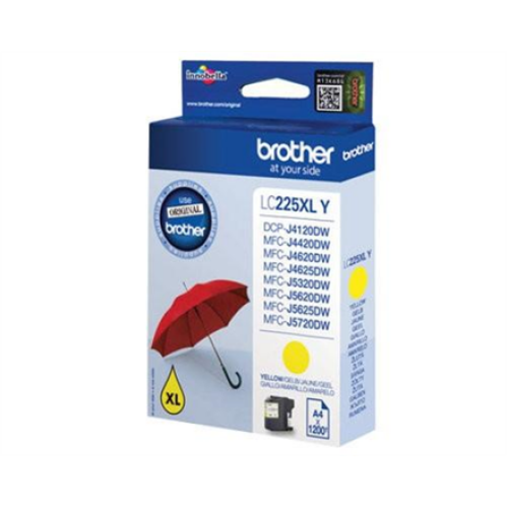 Brother LC225XLY , Ink Cartridge , Yellow