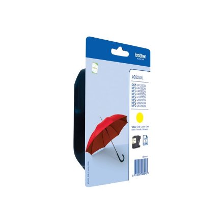 Brother LC225XLY , Ink Cartridge , Yellow